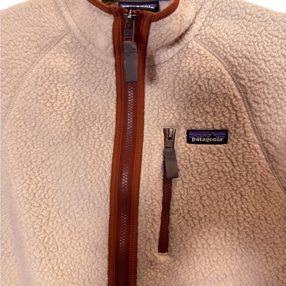 Patagonia Men’s Retro Pile Cream Fleece Full Zip Sz M - Picture 2 of 12